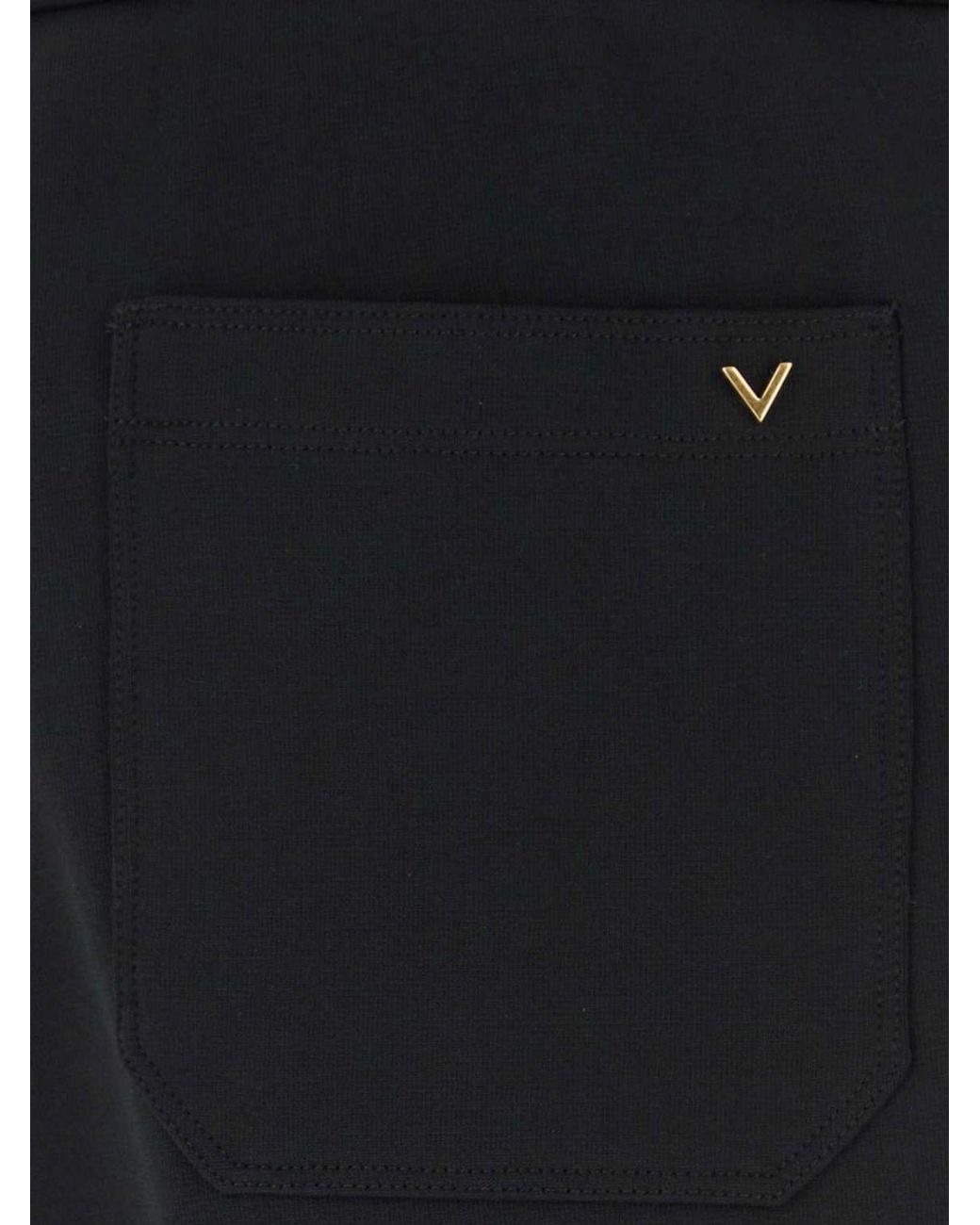 Valentino Garavani Blue Cotton-Blend Jogging Shorts With Elasticated Waist for men