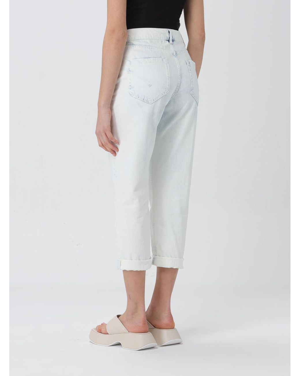 Vaquero Mujer Dondup de color White