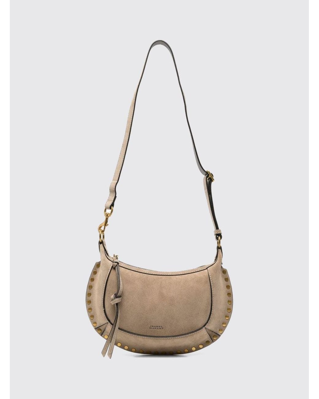 Isabel Marant White Oskan Moon Hobo Bag