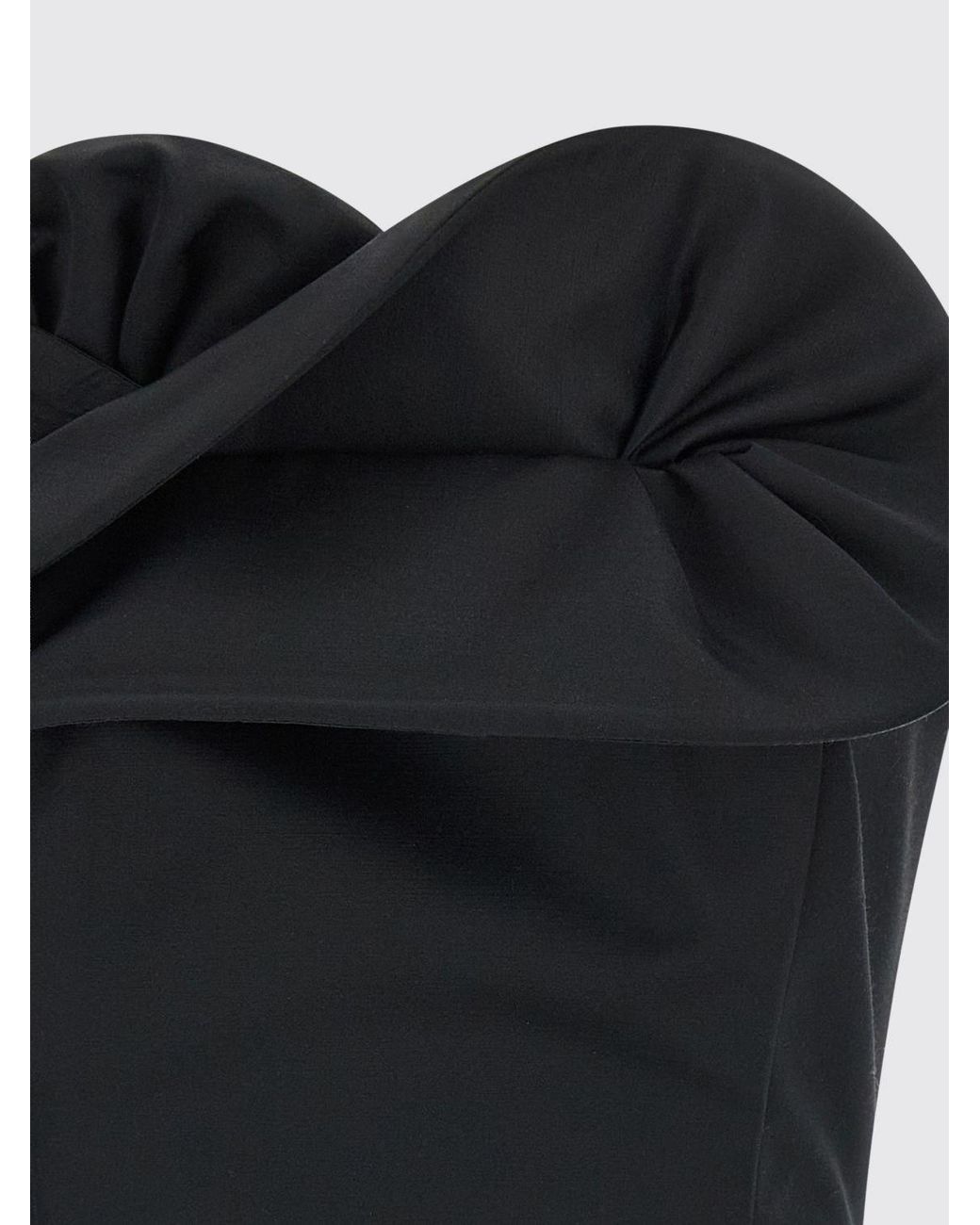 Magda Butrym Black Virgin Wool And Silk Top