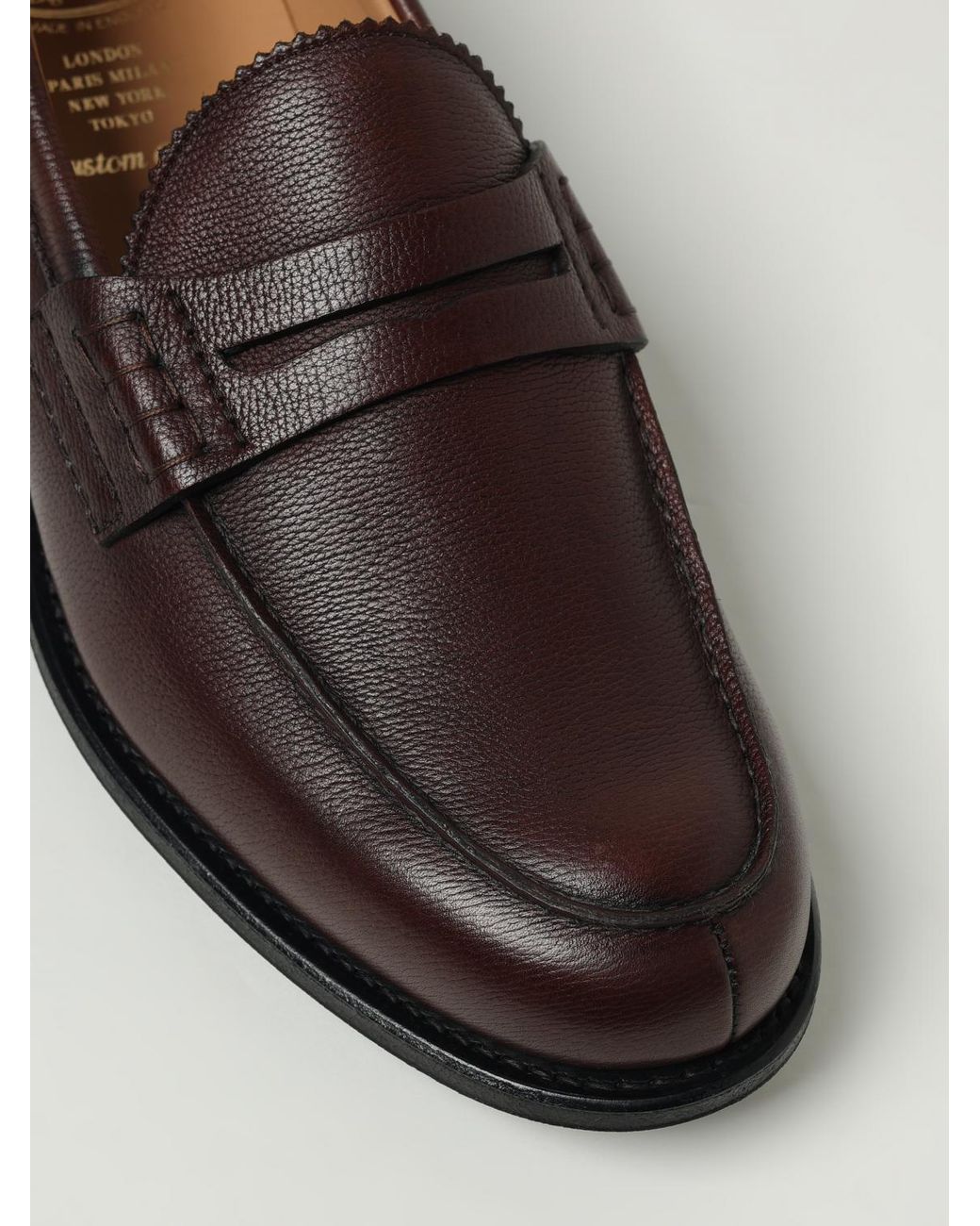 Church's Brown Leather Penny Loafers for men