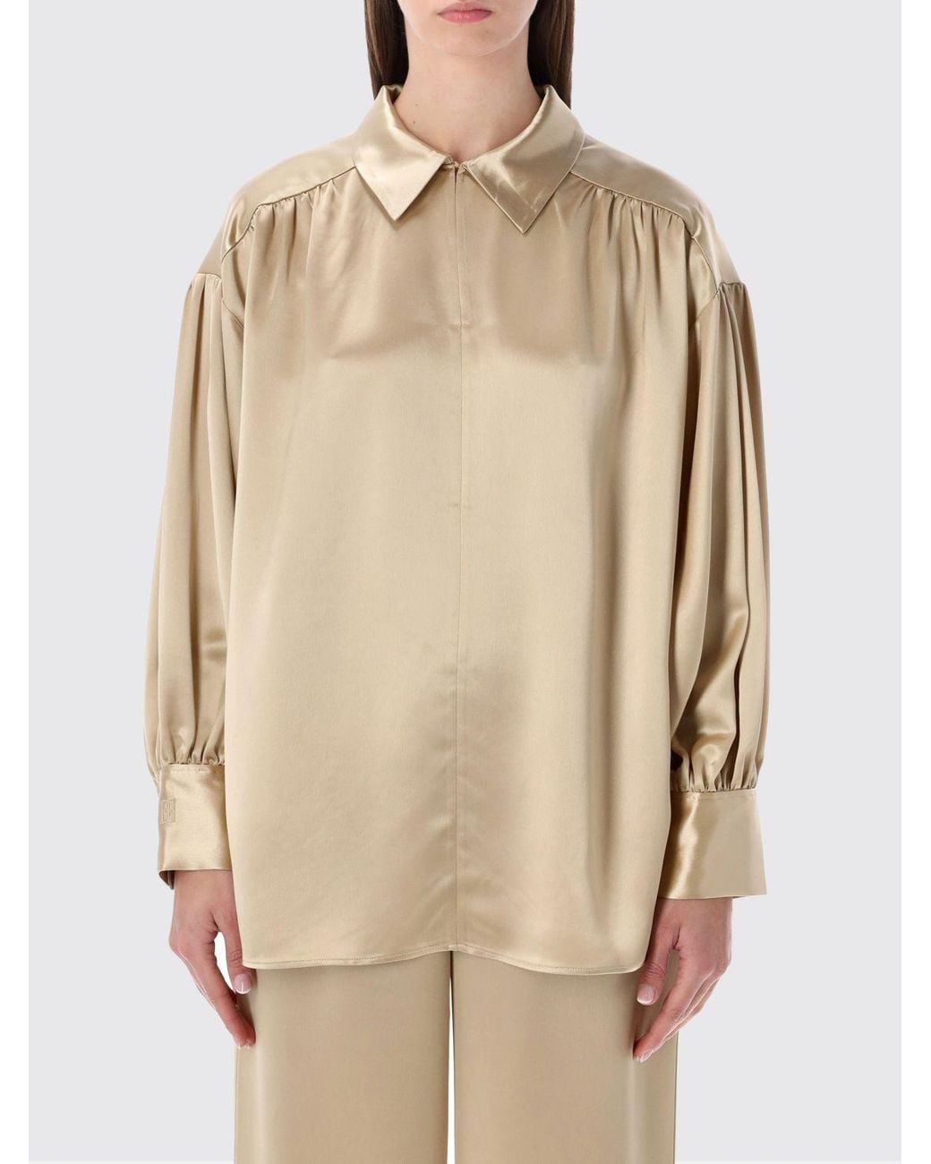 By Malene Birger Natural Satin Shirt