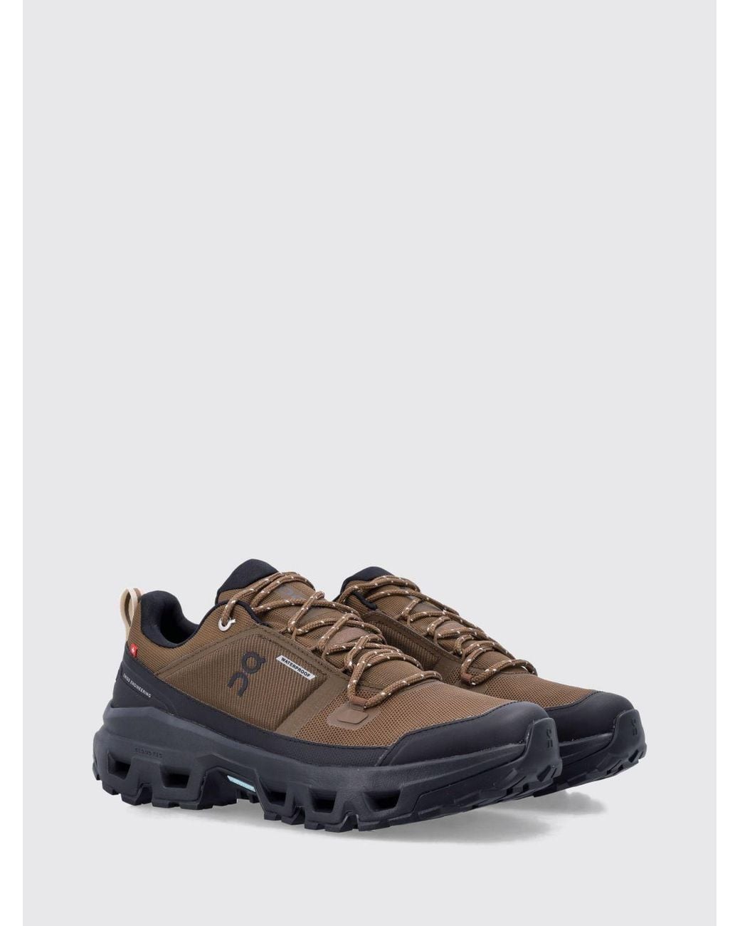 On Shoes White Cloudrock Low Waterproof Trainers for men
