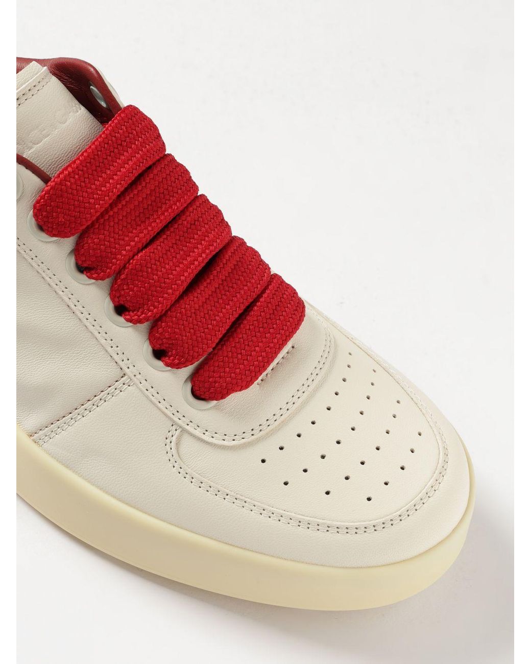 Dolce & Gabbana Pink Dolce &Amp Gabbana Portofino Nappa Leather Sneakers for men