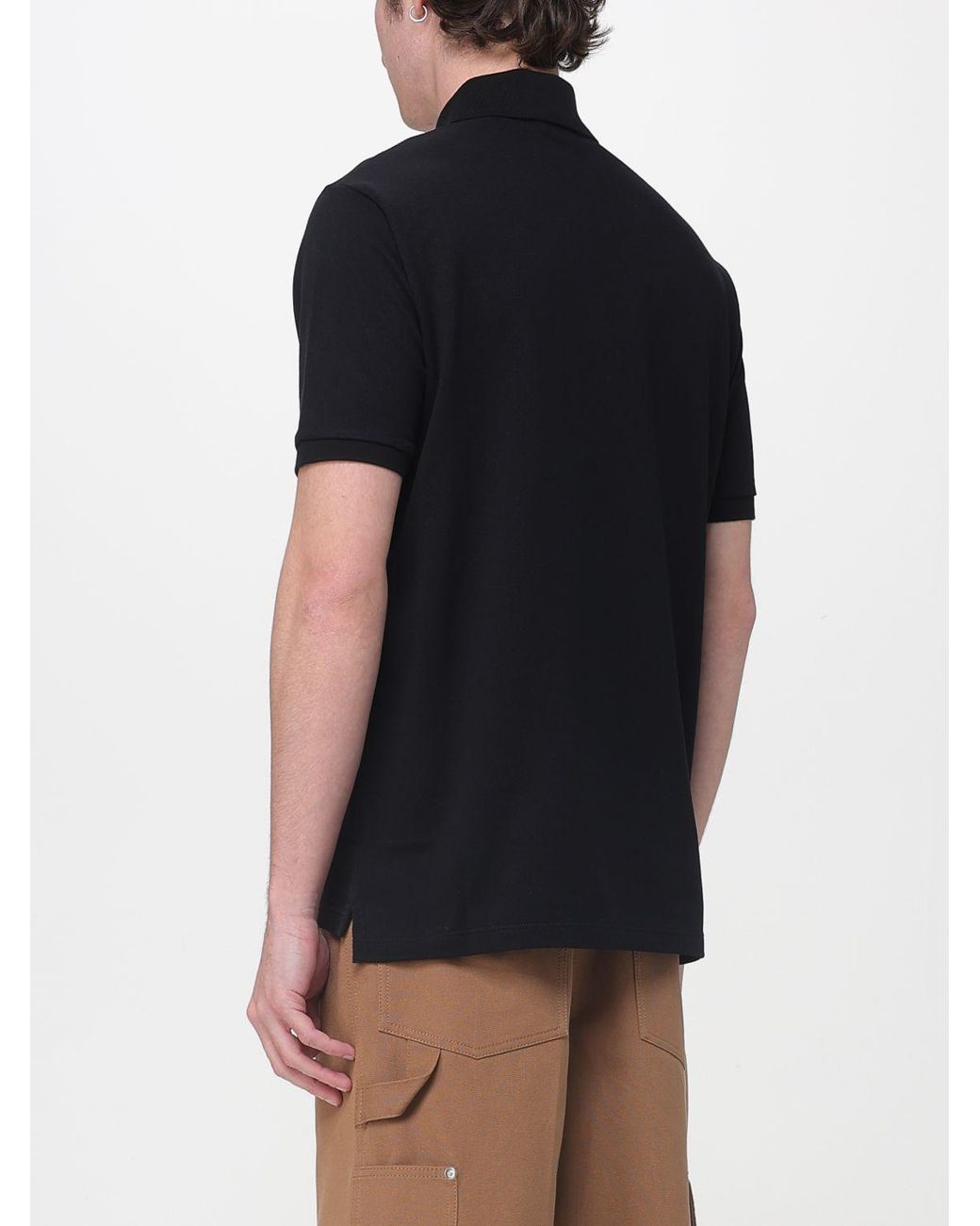Gucci Black Basic Cotton Polo Shirt for men