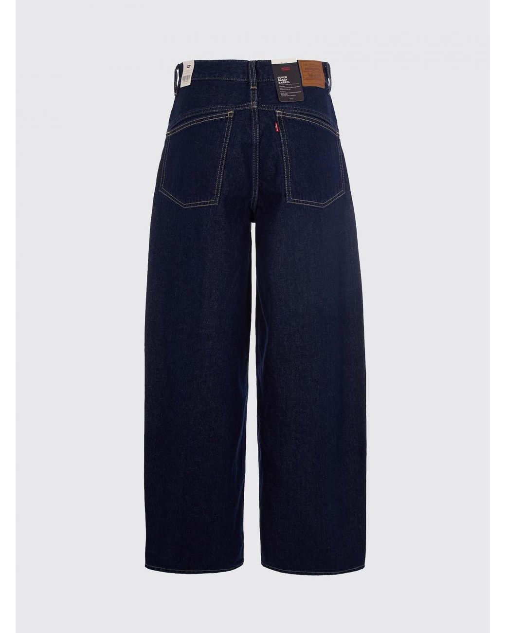 Levi's Blue Baggy Cotton Denim Jeans