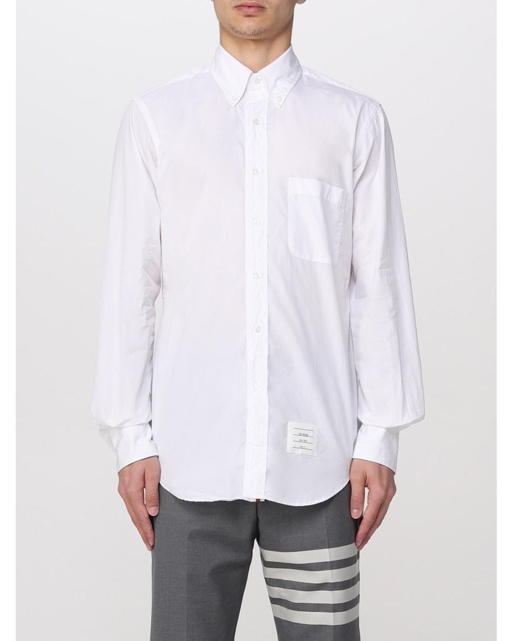 Thom Browne Popeline-Hemd in White für Herren