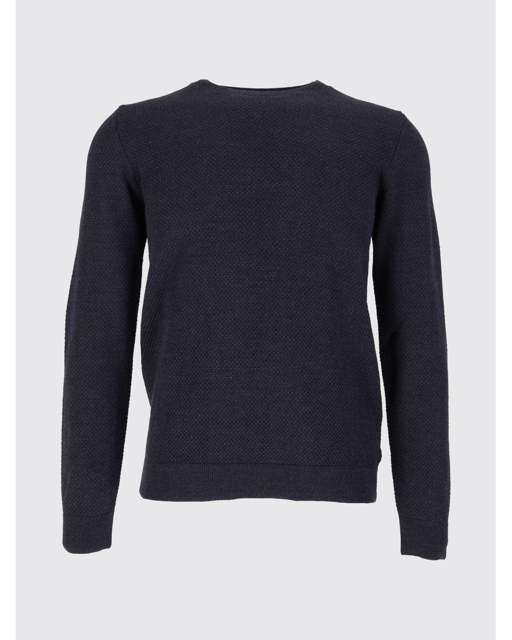 Slowear Blue Crew Neck Jumper for men