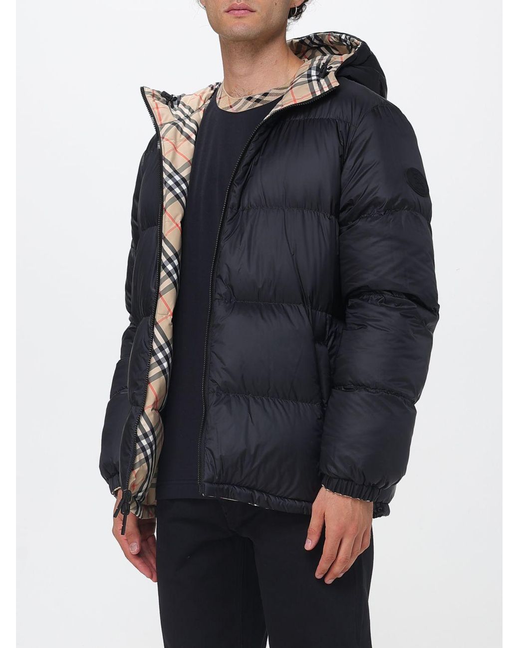 Burberry Brown Reversible Hooded Quilted Puffer Jacket for men