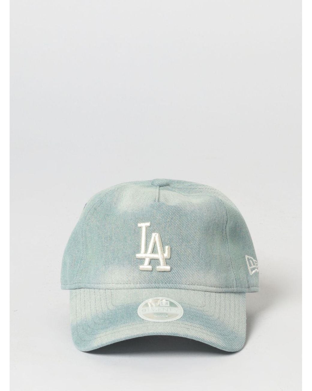 KTZ Green 9Twenty Los Angeles Dodgers Cotton Denim Cap With Embroidered Logo