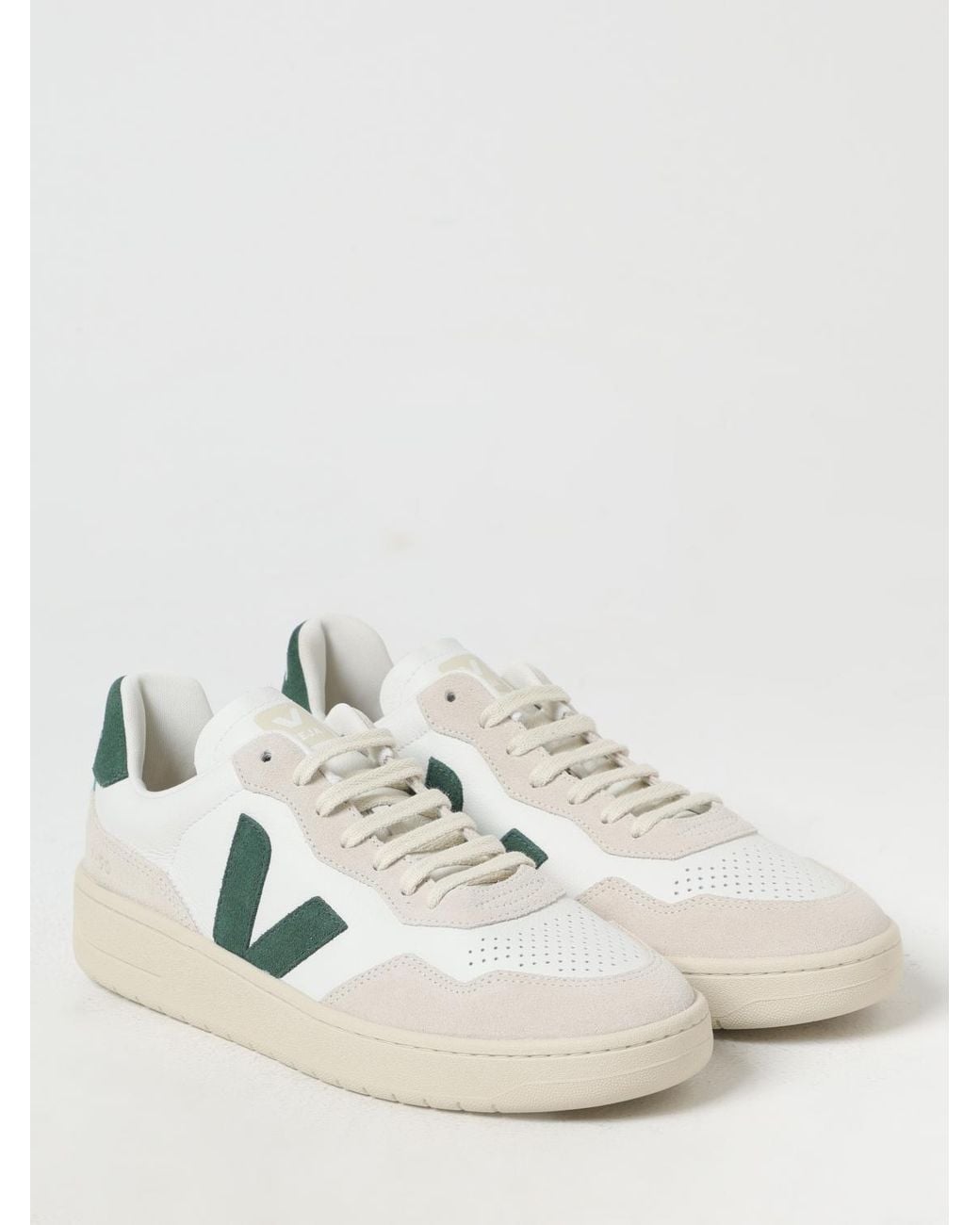 Veja White V-90 O.T. Leather Sneakers for men
