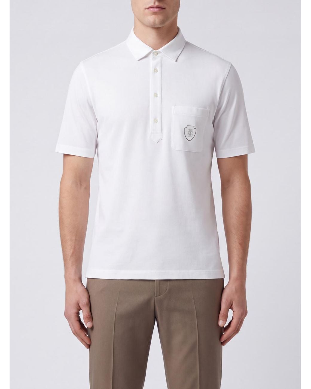 Brunello Cucinelli White Shirt for men