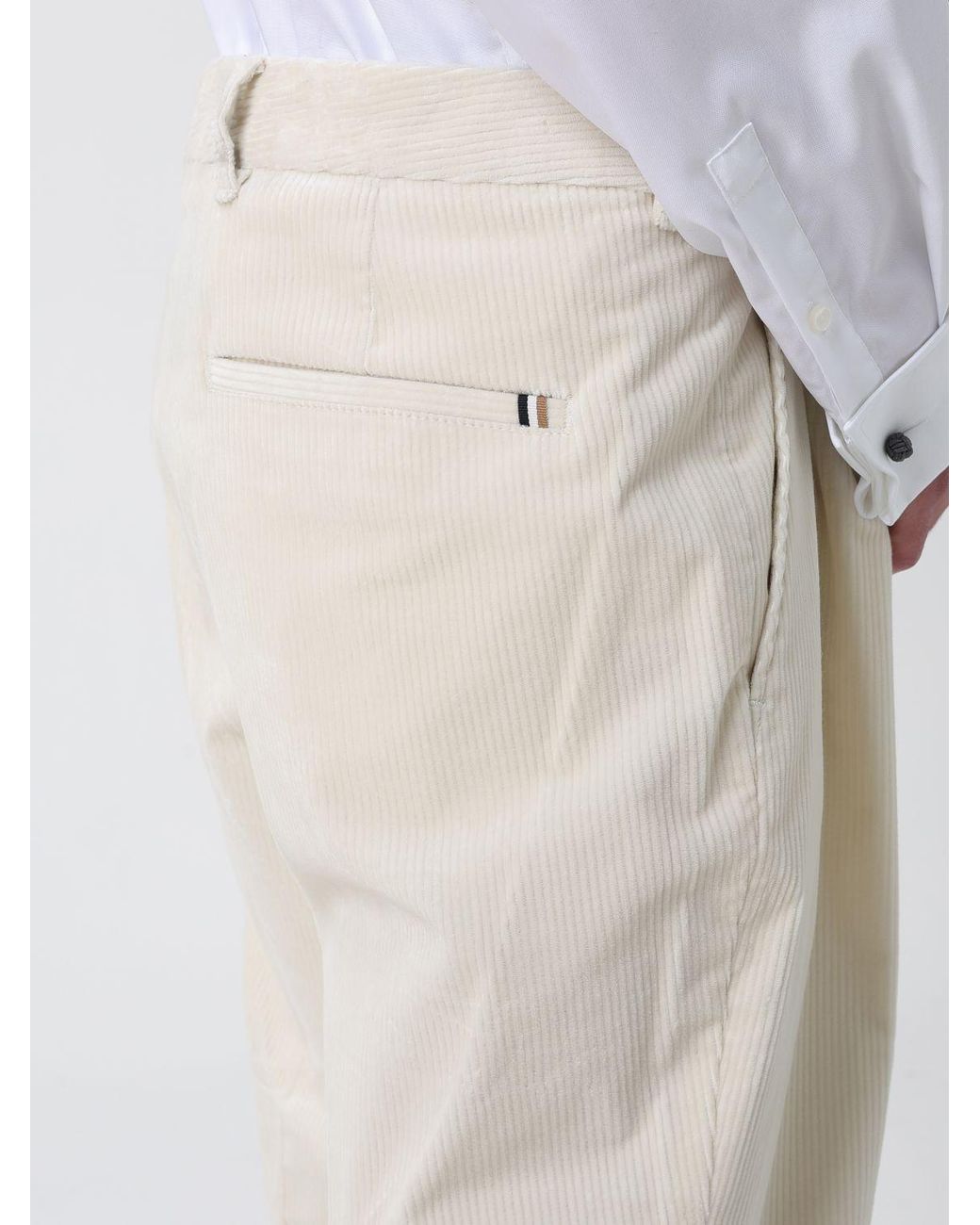 Boss White Trousers for men