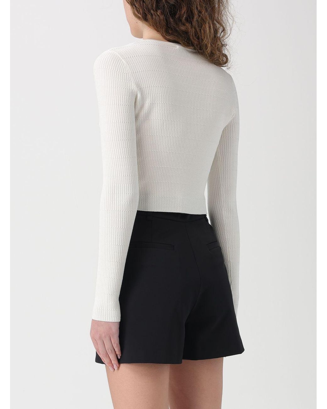 Elisabetta Franchi White Knit Cardigan