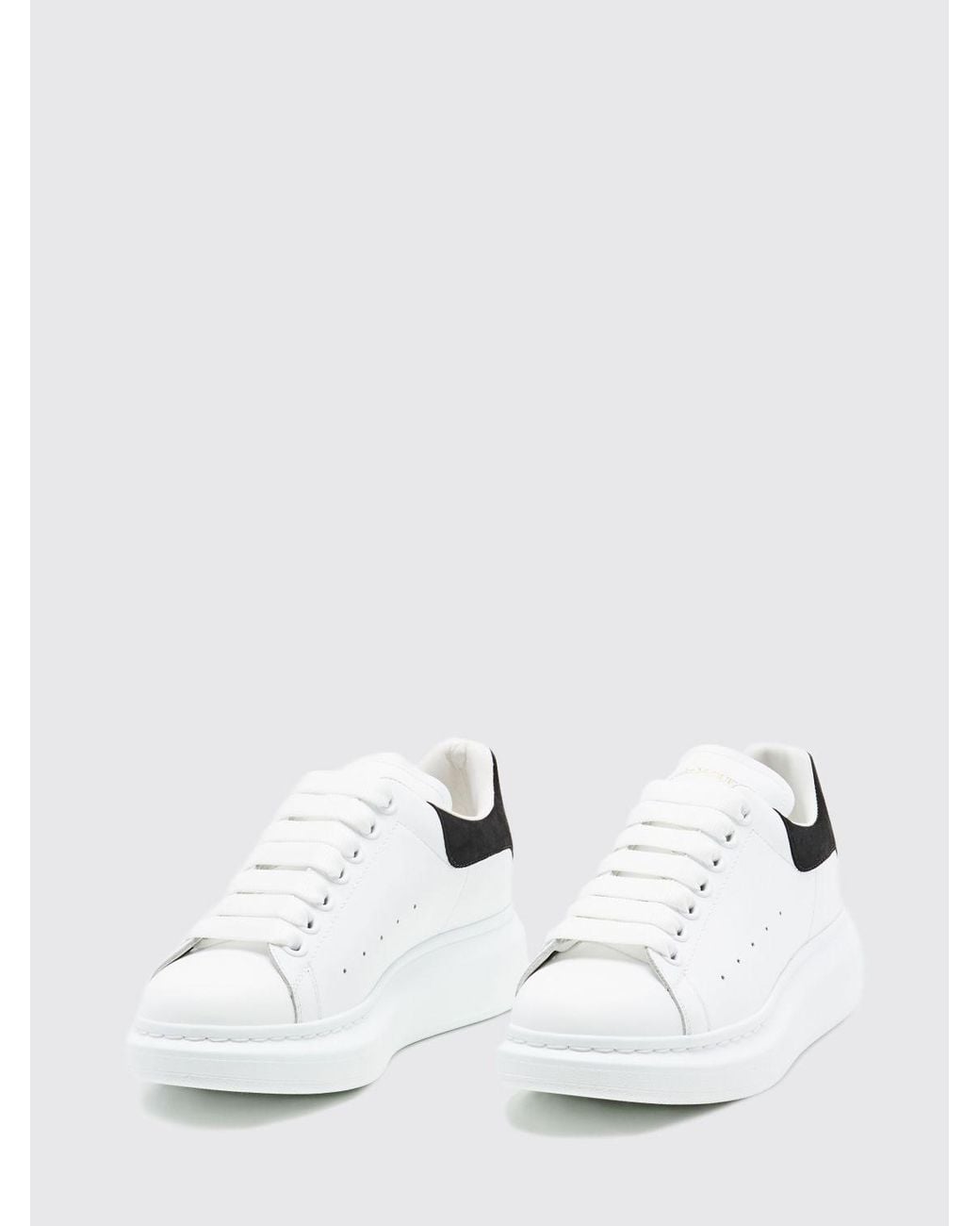 McQueen White Oversize Leather Sneakers