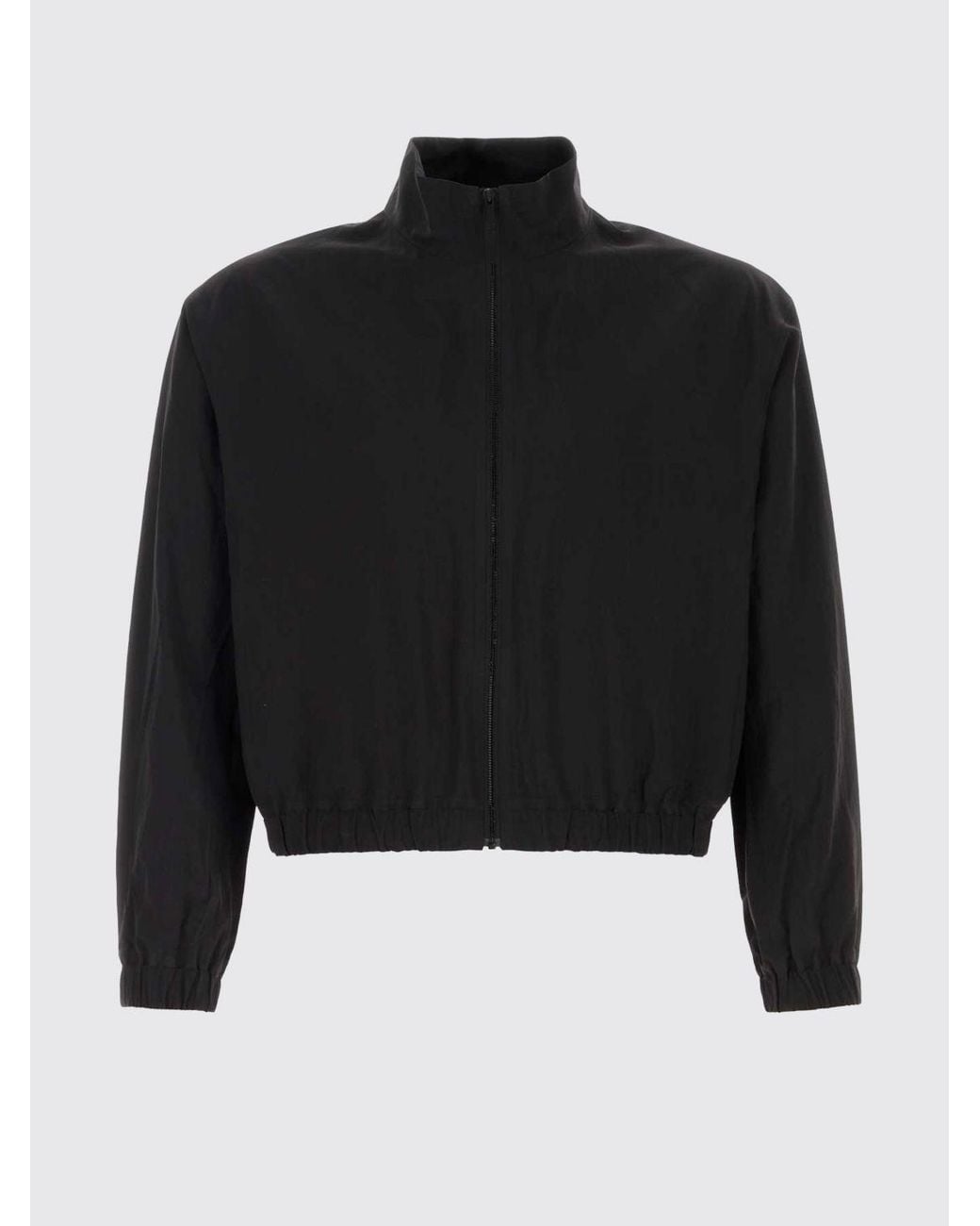Veilance Black High Neck Nylon Bomber Jacket With Zip Closure for men