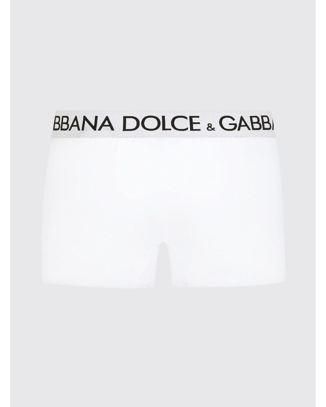 Dolce & Gabbana White Dolce &Amp Gabbana Stretch Cotton Boxers With Logo for men