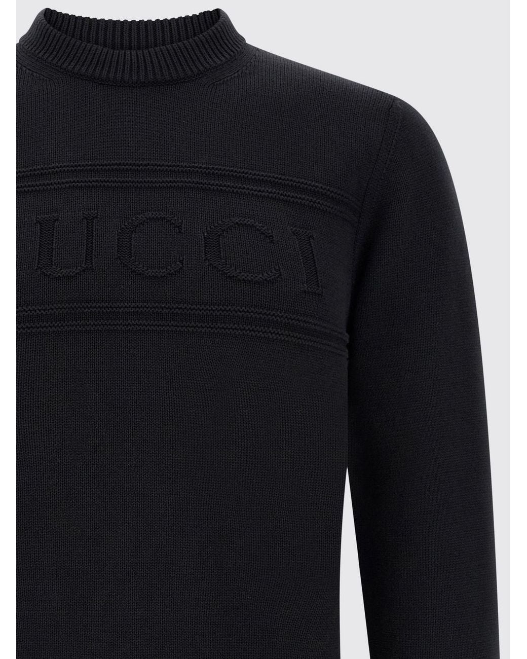 Pullover Girocollo di Gucci in Black da Uomo