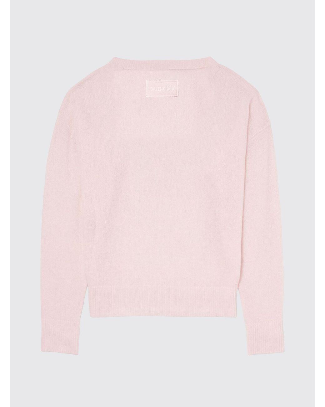 Balenciaga Pink Cashmere Knit Sweater