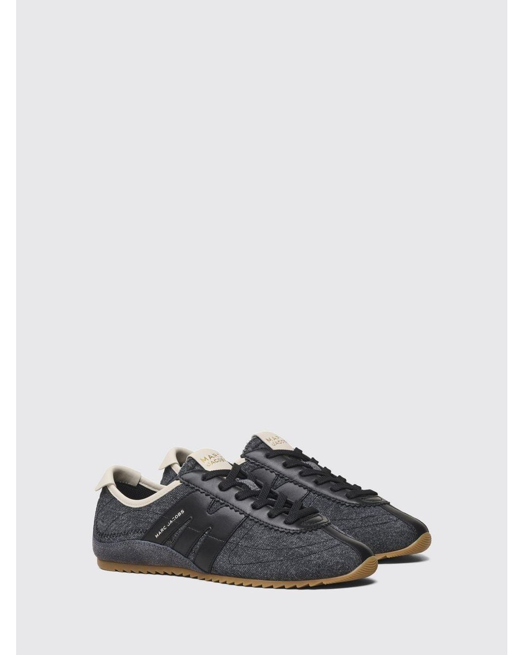 Marc Jacobs Black The 400 Bleecker Runner Leather And Technical Fabric Sneakers