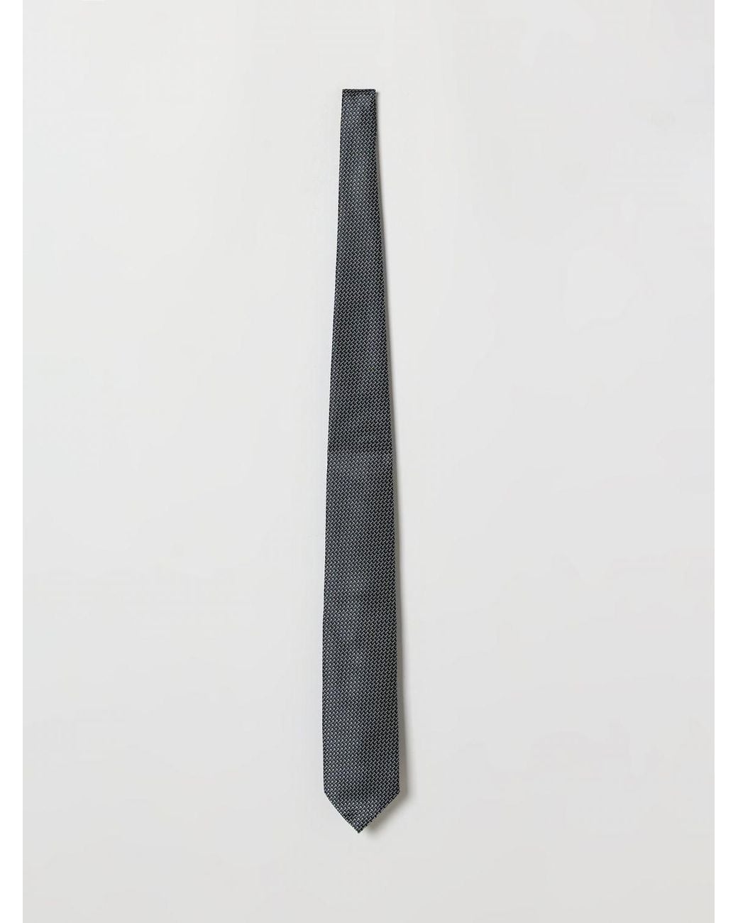 Corbata De Seda De Morera Con Motivo Abstracto Bicolor Tom Ford de hombre de color White