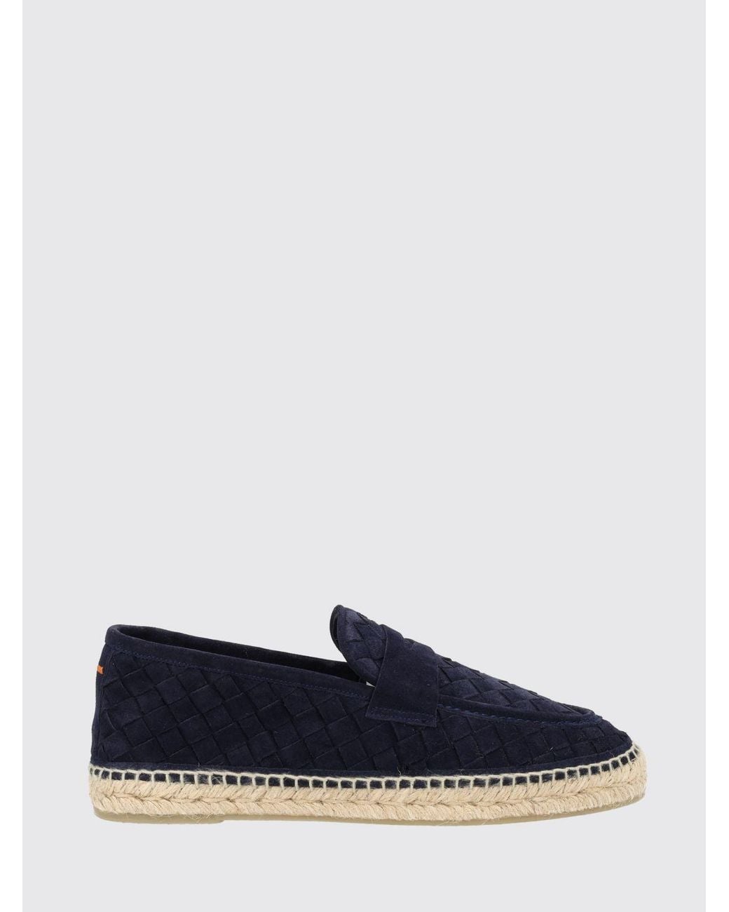 Castaner Blue Suede Espadrilles For With Penny Bar And Rubber Sole for men
