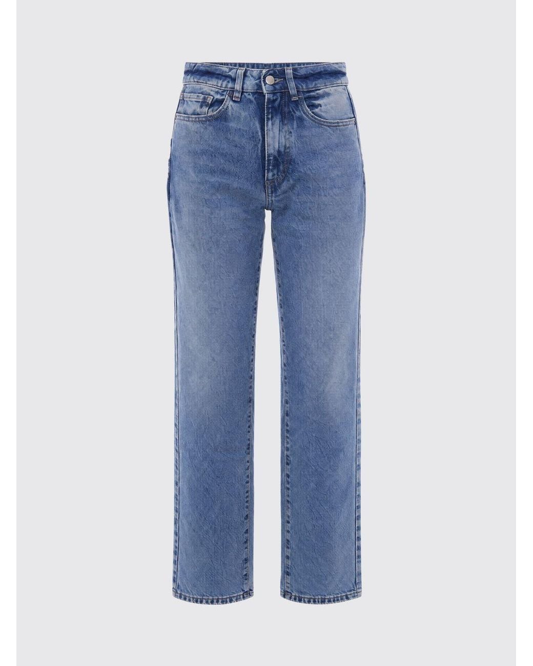 ICON DENIM Blue Foxy High-Waisted Straight Leg Jeans
