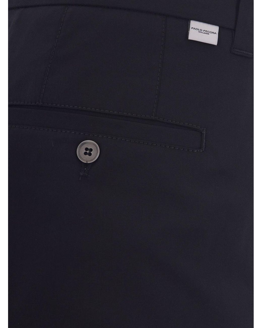 Paolo Pecora Blue Trousers for men