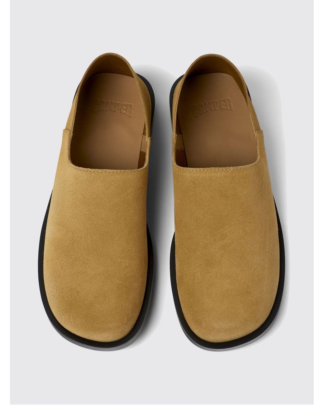 Camper Brown Don Suede Loafers for men