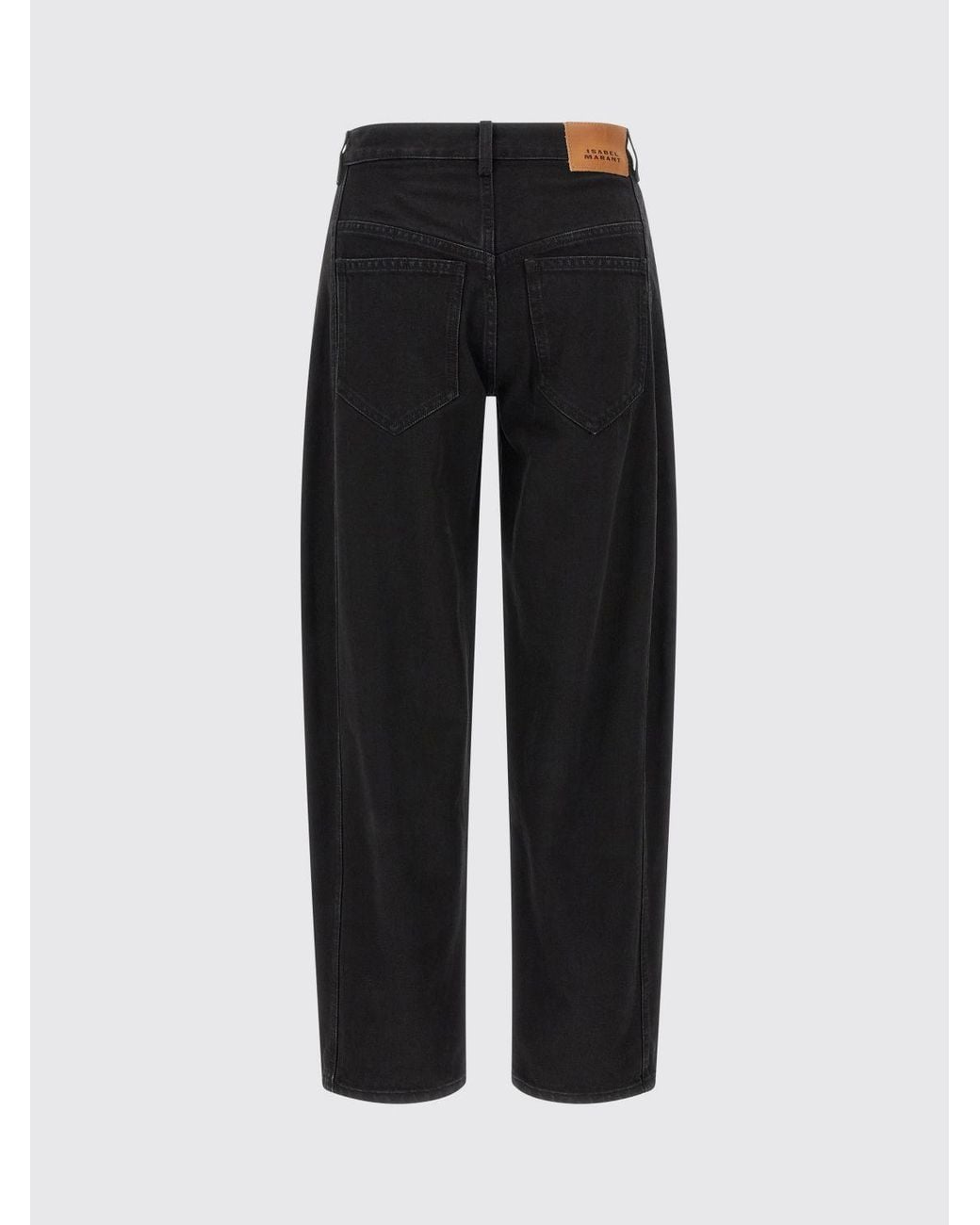 Isabel Marant Blue Oriane High-Waisted Baggy Jeans
