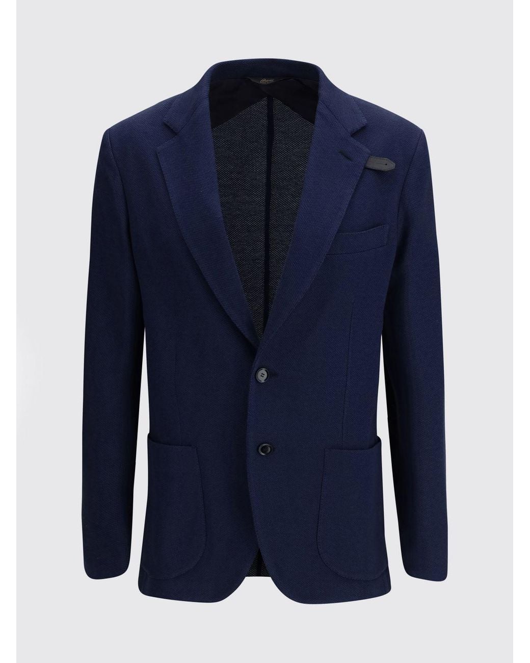 Brioni Blue Single Breasted Blazer for men