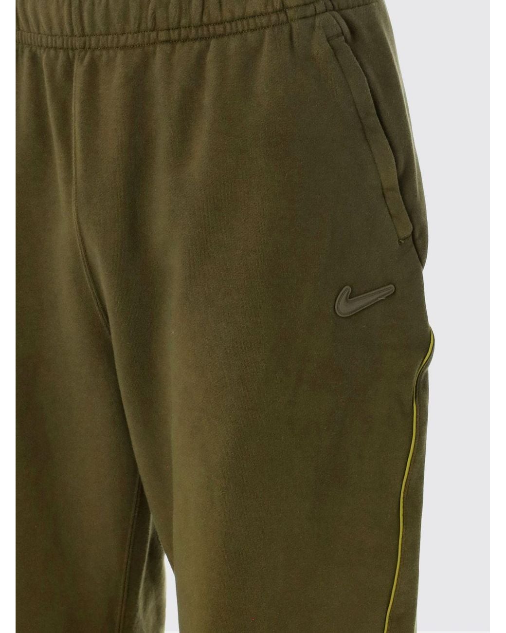 Nike Green Cotton Blend Jogging Trousers for men