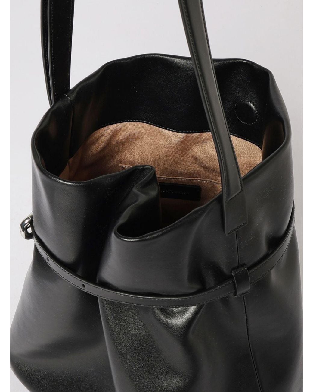 Emporio Armani Black Deva Bucket Shoulder Bag