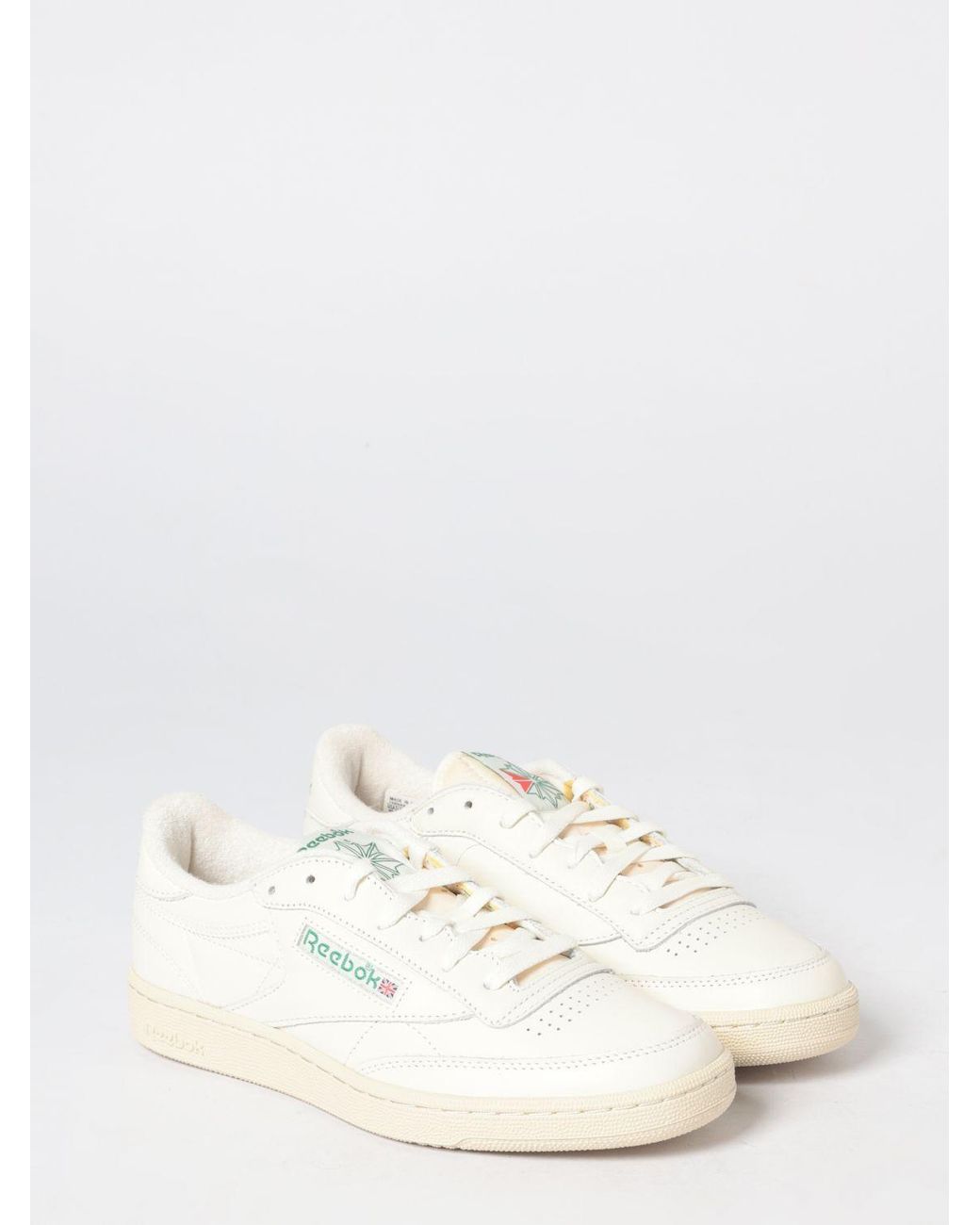 Reebok White Club C 85 Vintage Low Top Sneakers for men