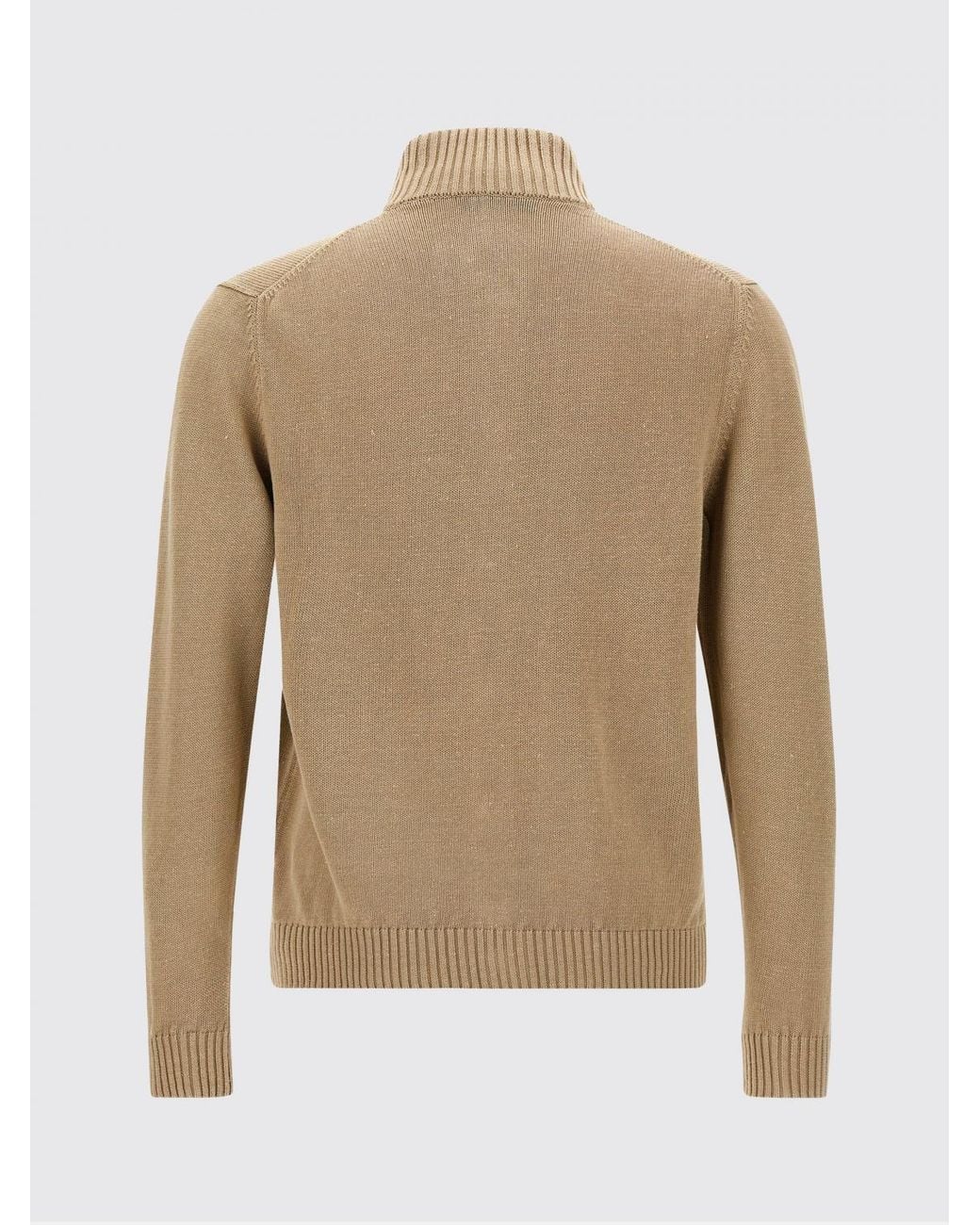 Zanone Natural Wool Turtleneck Sweater for men