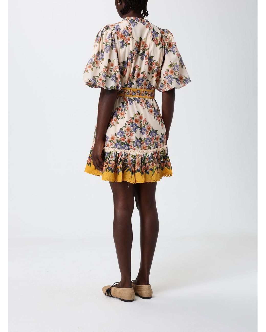 Farm Rio Natural Linen Blend Shirtdress