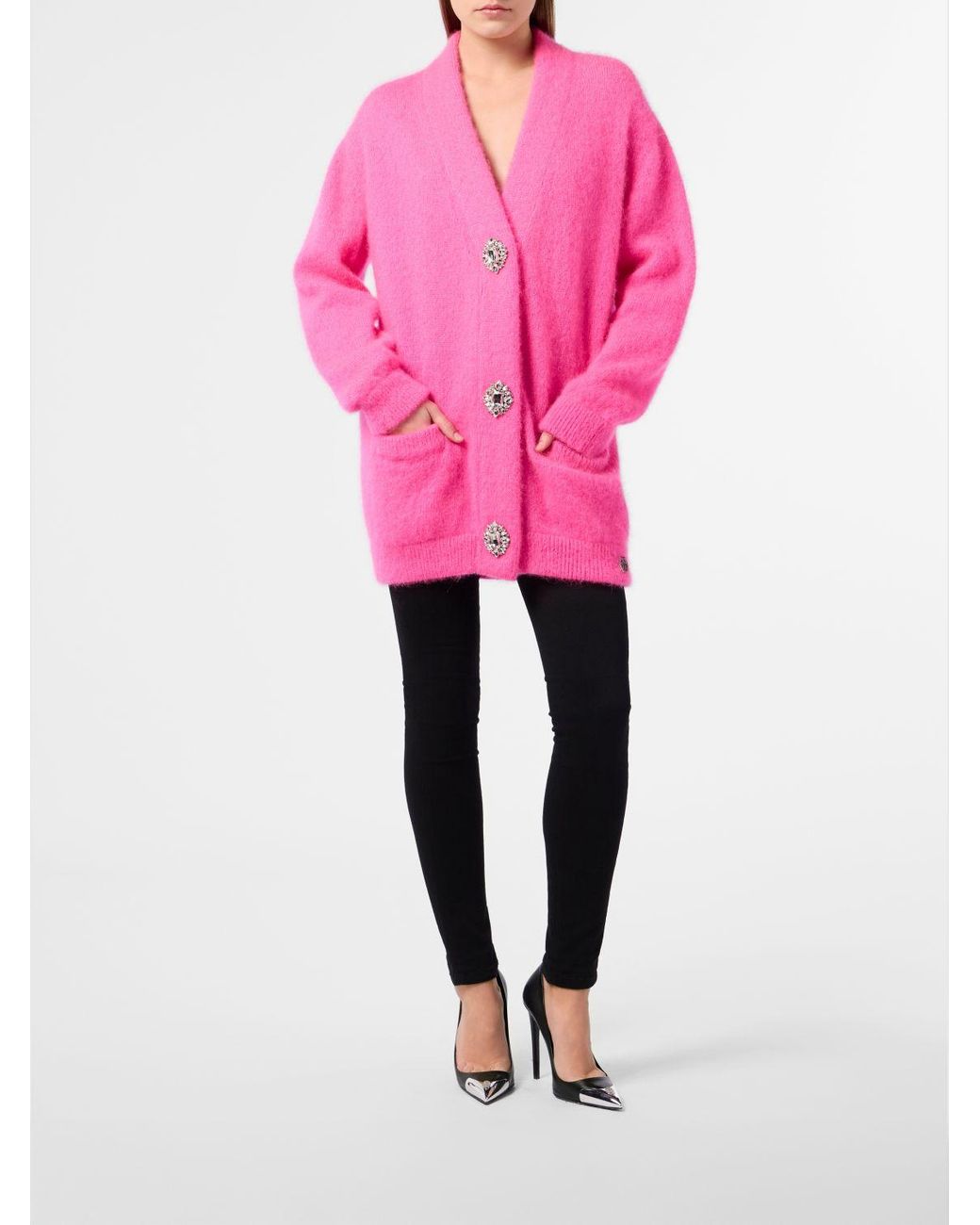 Philipp Plein Pink Cardigan