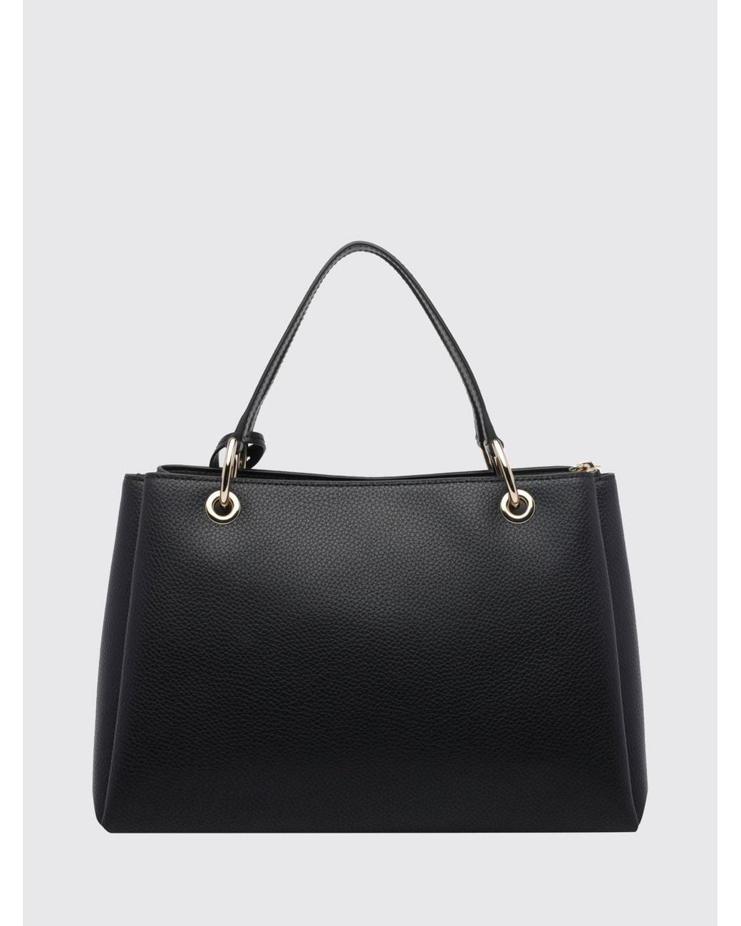 Michael Kors Black May Grained Leather Handbag With Removable Crossbody Strap