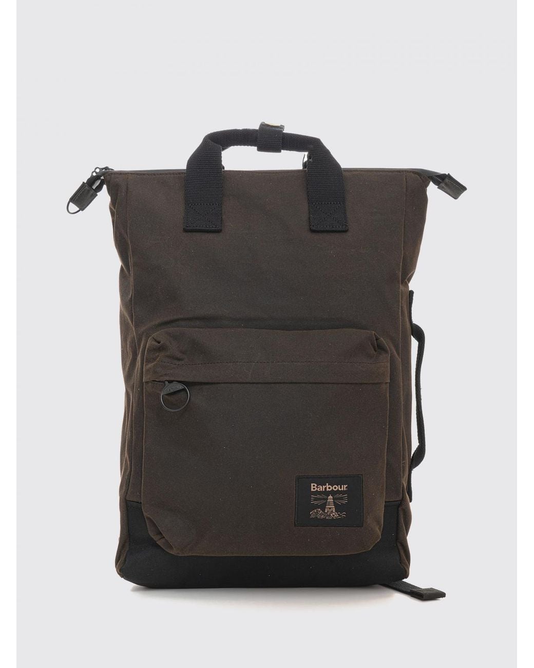 Barbour Black Backpack for men