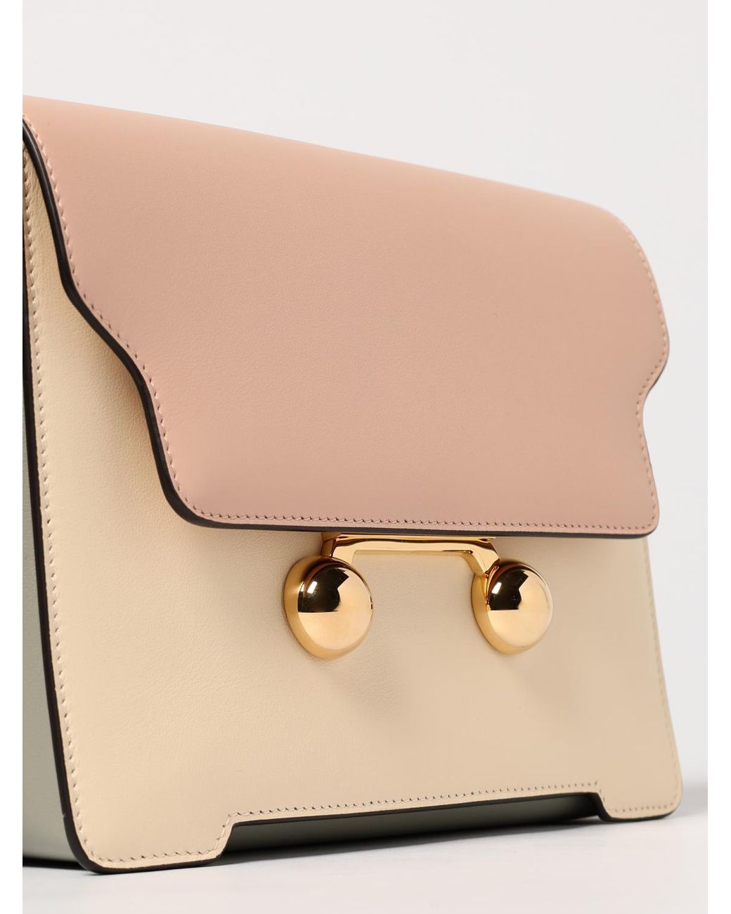Borsa A Spalla Trunkaroo Mini di Marni in Natural