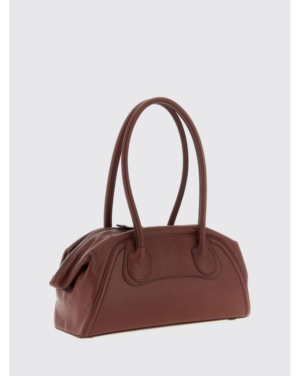 Vivienne Westwood Brown Shirley Monogram Leather Shoulder Bag With Orb Logo
