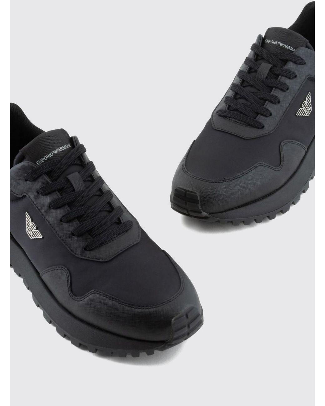 Emporio Armani Black Sneakers for men