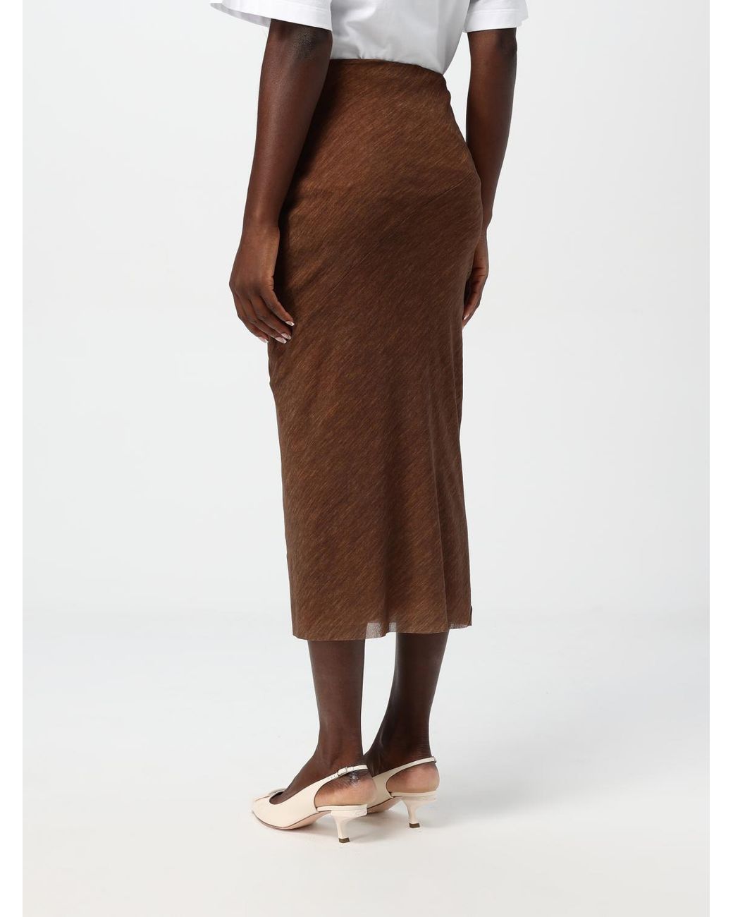 Philosophy Di Lorenzo Serafini Brown Skirt
