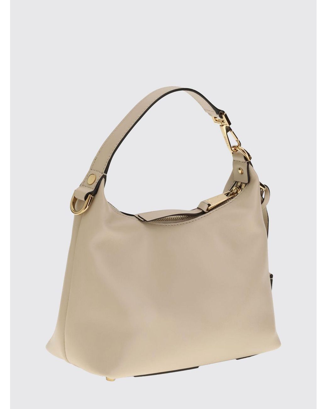 Versace Natural Tag Hobo Leather Bag