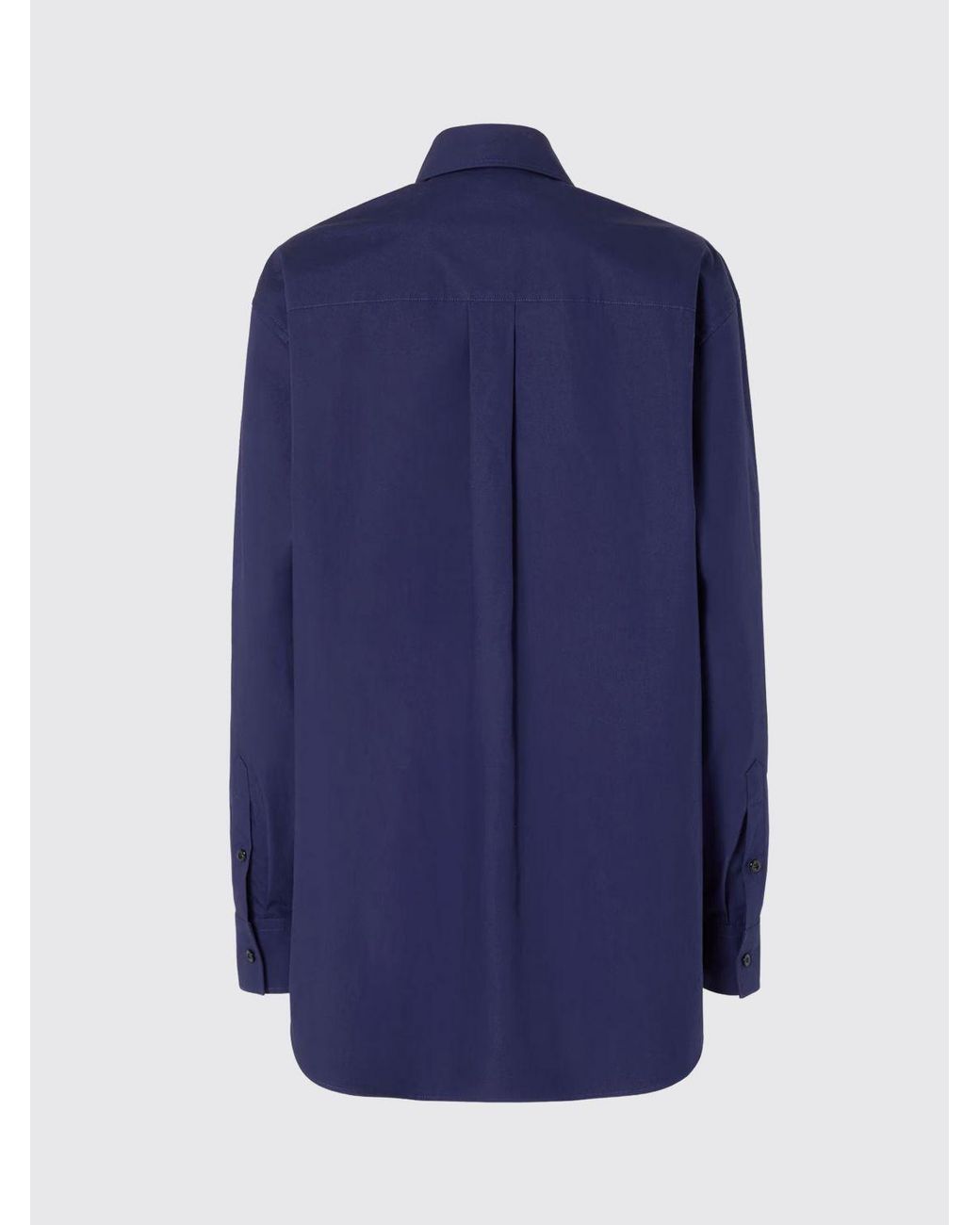 Fendi Blue Cotton Blend Shirt