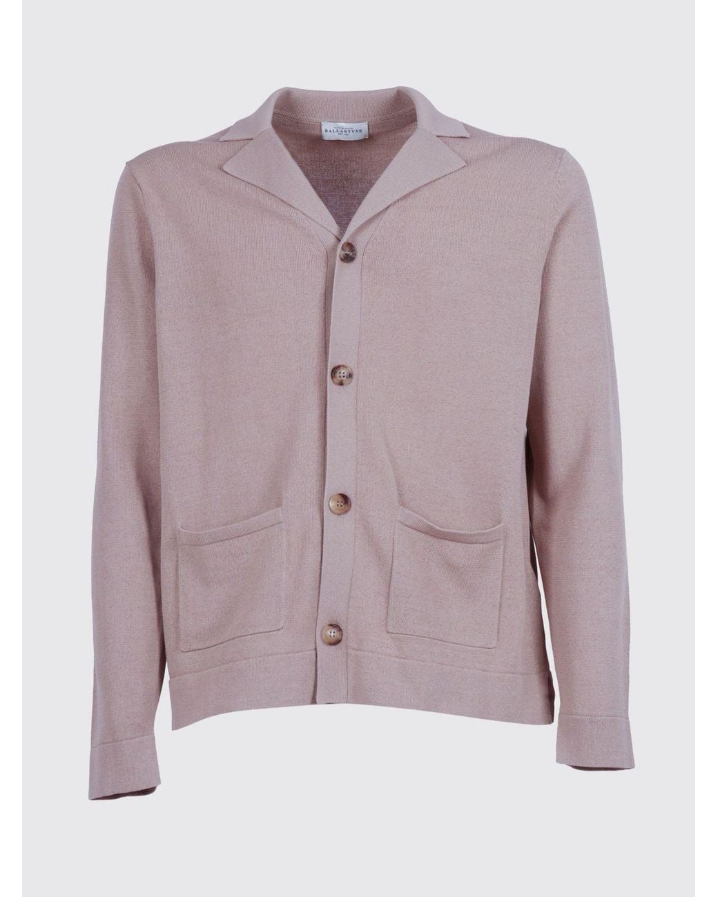Ballantyne Purple Cotton Cardigan for men