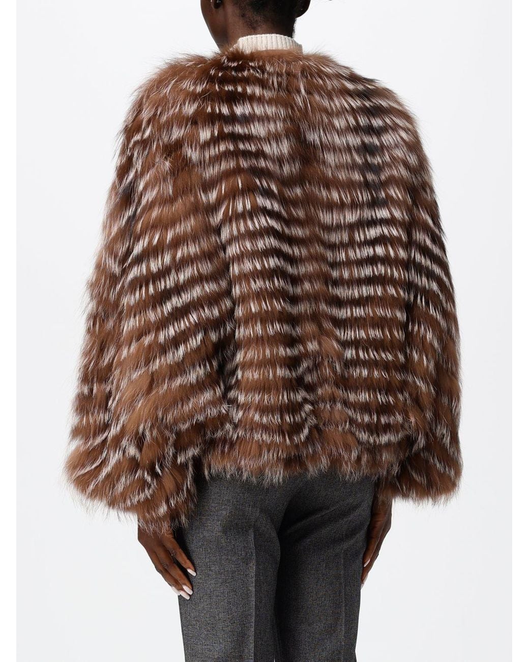 Simonetta Ravizza Brown Kora Reversible Short Jacket