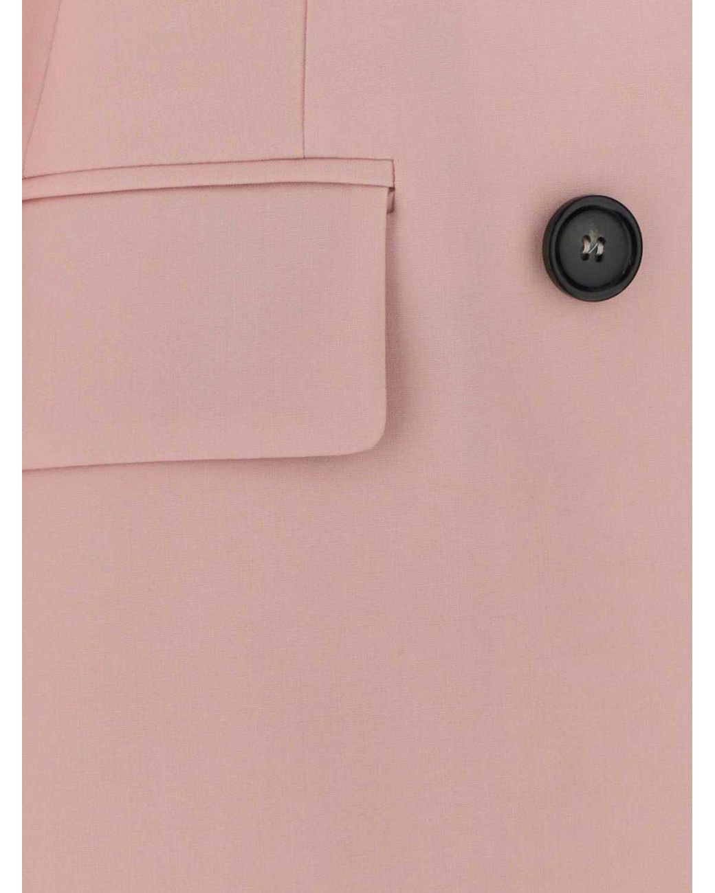 Sportmax Pink Double-Breasted Blazer