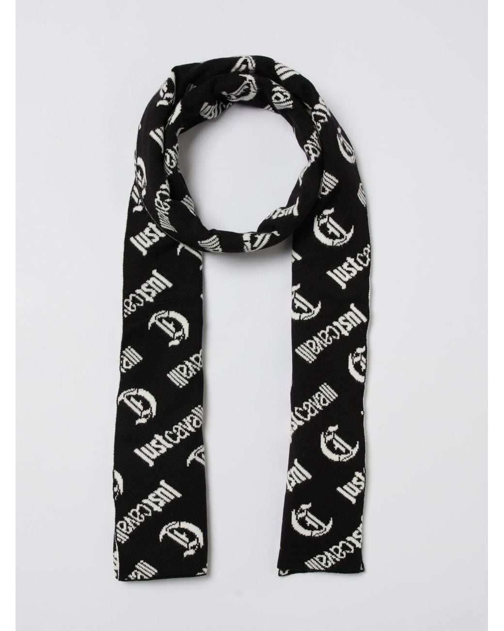 Just Cavalli Black Scarf for men