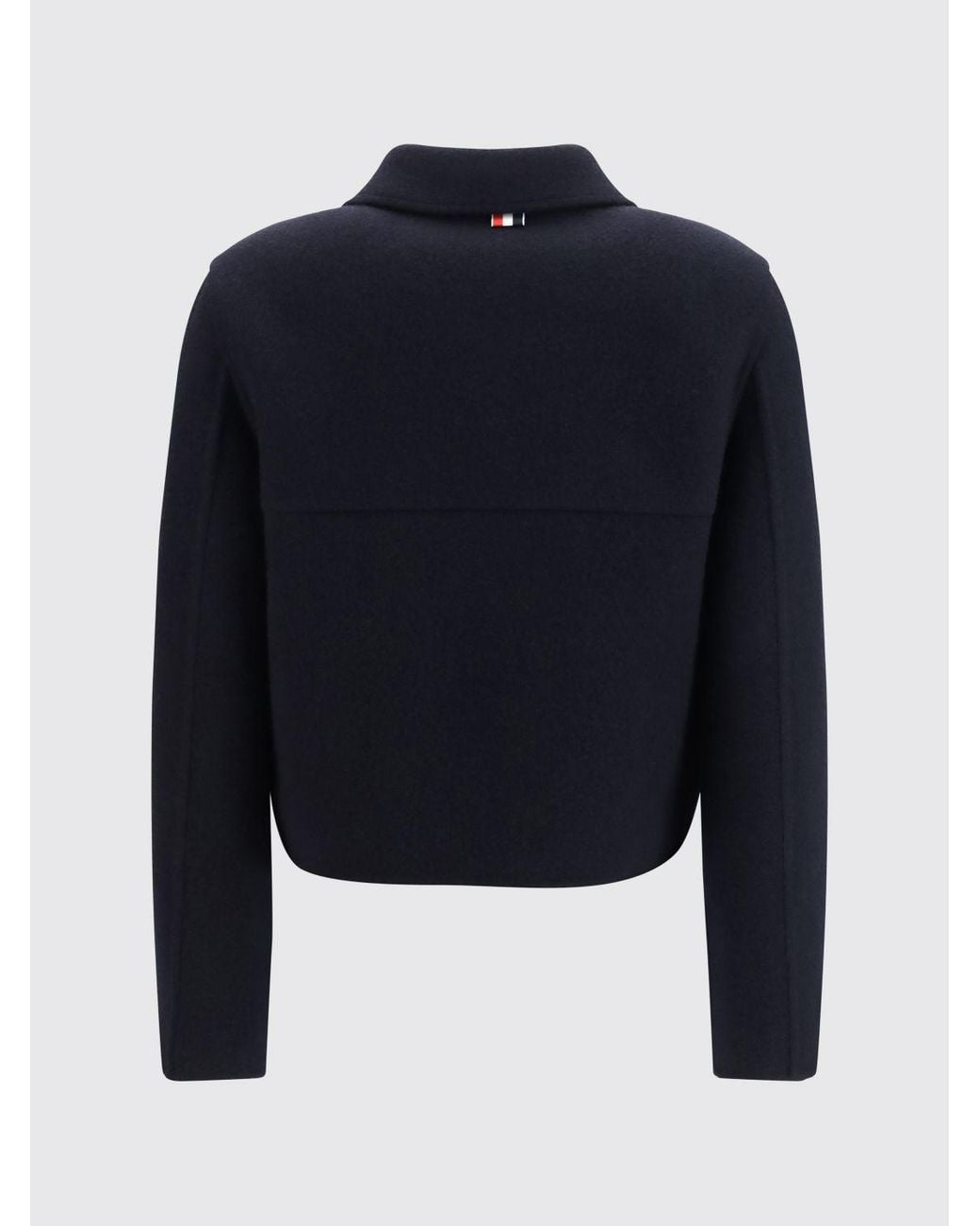 Thom Browne Blue Single-Breasted Short Coat
